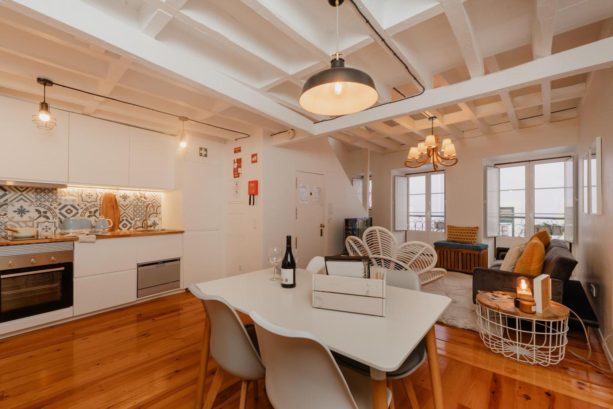 Apartmán Stylish Getaway In A Mezzanine Flat By The Castle Lisboa Exteriér fotografie